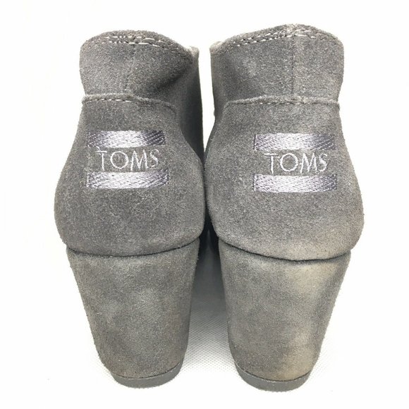 Toms Gray Ankle Boots - Picture 4 of 6